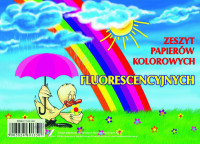 Zeszyt papierów kolorowych Fluo A5/9k Kreska